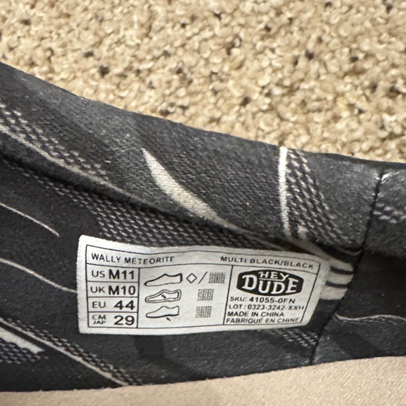 Hey Dude Black Leather Slip-On Loafers - Picture 6 of 6